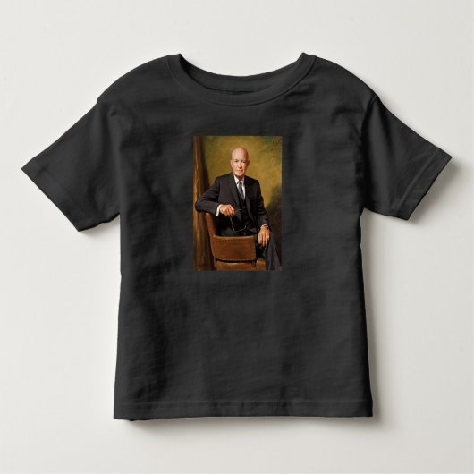 T-shirt Pour Les Tous Petits Dwight Eisenhower Président Portrait de la Maison (Devant)