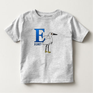 T-shirt Pour Les Tous Petits E est pour le héron
