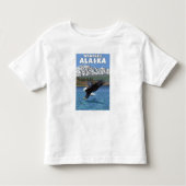 T-shirt Pour Les Tous Petits Eagle chauve plongeant - Wrangell, Alaska (Devant)