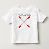 T-shirt Pour Les Tous Petits East Coast Baby kayak baby tee (Devant)