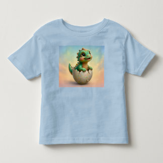 T-shirt Pour Les Tous Petits ~ Éclosion de dinosaure années 1940 ~ Mignon ~