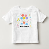 T-shirt Pour Les Tous Petits Editable Crayon Style – Balloon Bash Toddler (Devant)