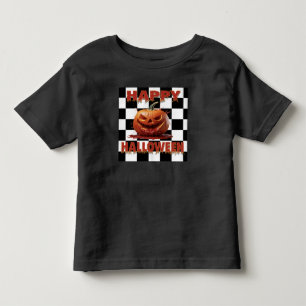 T-shirt Pour Les Tous Petits Éffrayant Citrouille sanglant