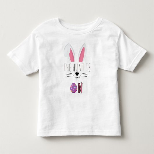 T-shirt Pour Les Tous Petits "Egg Hunt Adventure Toddler Easter T-Shirt" (Devant)
