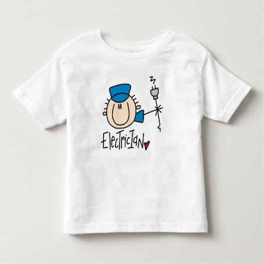 T-shirt Pour Les Tous Petits Électricien (Devant)