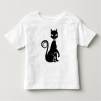 Élégant chat noir