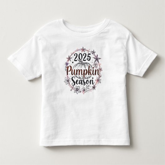 T-shirt Pour Les Tous Petits Élégante saison Citrouille 2025 - Automne automne (Devant)