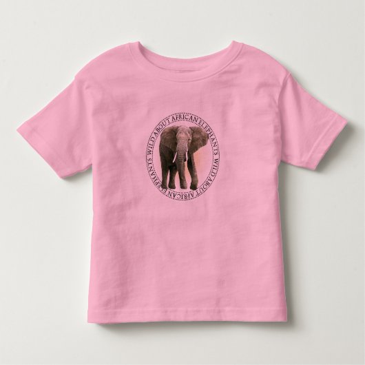 T-shirt Pour Les Tous Petits Eléphant (Devant)