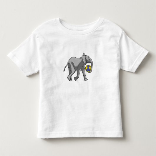 T-shirt Pour Les Tous Petits Elephant à Handball Sports (Devant)