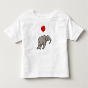 T-shirt Pour Les Tous Petits Eléphant avec ballon