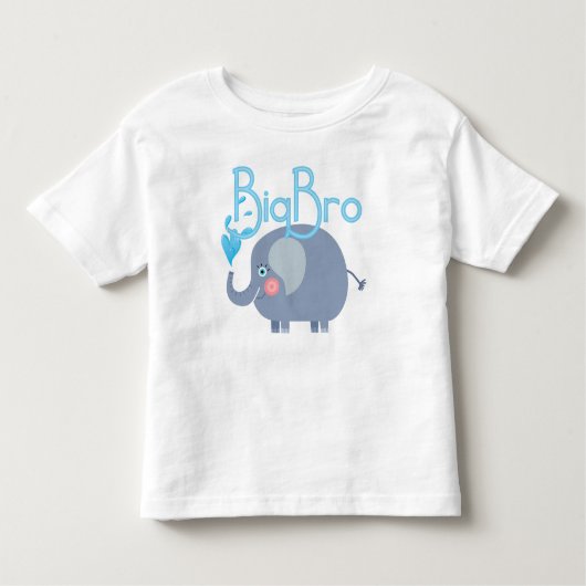 T-shirt Pour Les Tous Petits Elephant Big Bro (Devant)