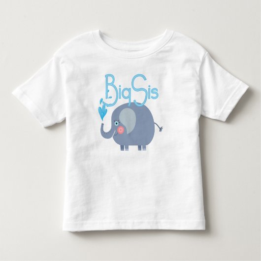 T-shirt Pour Les Tous Petits Elephant Big Sis (Devant)