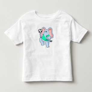 T-shirt Pour Les Tous Petits Elephant comme joueur de football avec Soccer.PNG