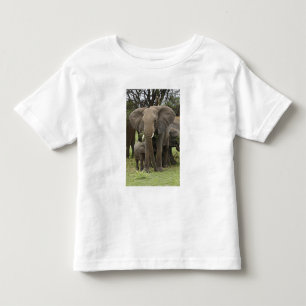 T-shirt Pour Les Tous Petits Éléphant d'Afrique Troupeau