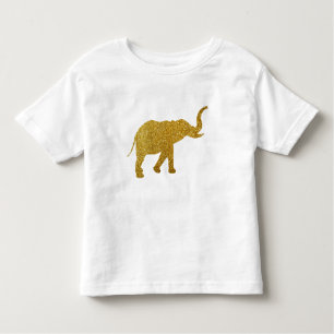 T-shirt Pour Les Tous Petits Eléphant de trompette d'or
