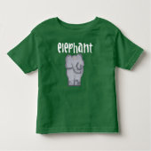 T-shirt Pour Les Tous Petits Eléphant gris (Devant)