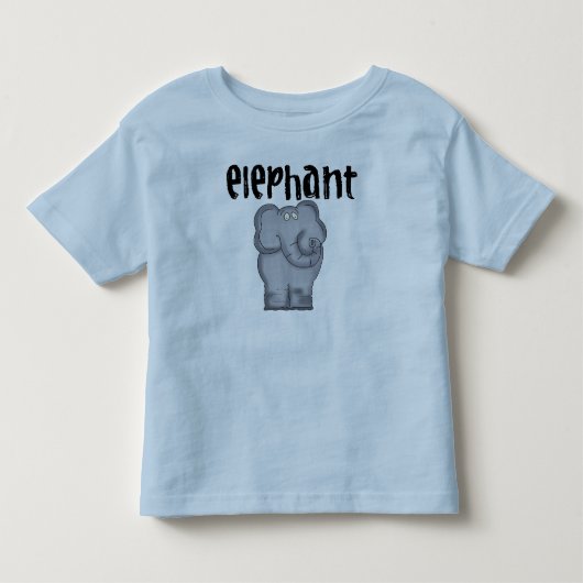 T-shirt Pour Les Tous Petits Éléphant gris (Devant)