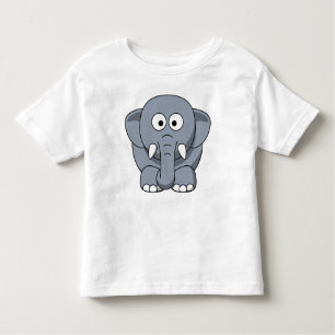 T-shirt Pour Les Tous Petits Éléphant mignon complètement