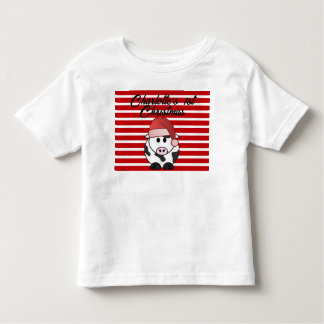 T-shirt Pour Les Tous Petits Eléphant personnalisé 1er Noël Baby Girl Red