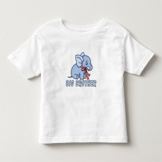 T-shirt Pour Les Tous Petits Elephant Toy Big Brother (Devant)