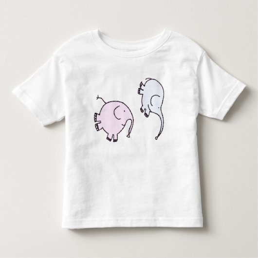 T-shirt Pour Les Tous Petits Eléphants Joyeux Flipping (Devant)