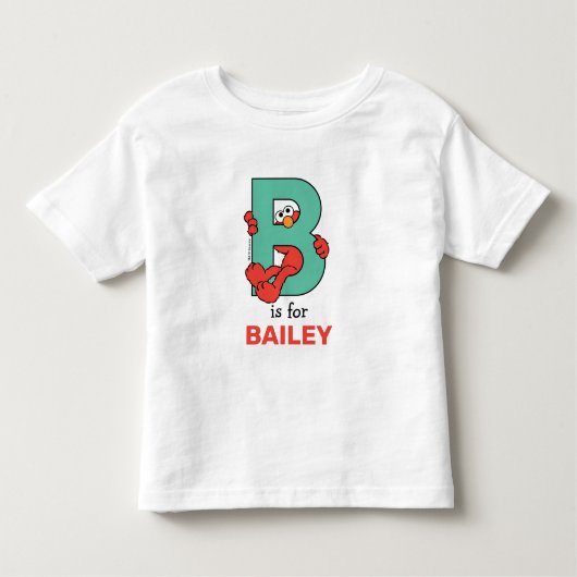 T-shirt Pour Les Tous Petits Elmo Alphabet | B TURQUOISE (Devant)