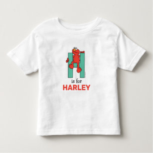 T-shirt Pour Les Tous Petits Elmo Alphabet H Vert