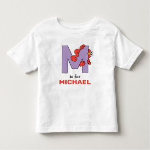 T-shirt Pour Les Tous Petits Elmo Alphabet   M pourpre