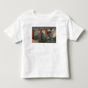 T-shirt Pour Les Tous Petits Ely, lettre ScenesEly, manganèse de MinnesotaLarg