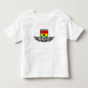 T-shirt Pour Les Tous Petits Emblème à ailes du football du football du Ghana