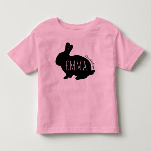 T-shirt Pour Les Tous Petits Emma Bébé de Pâques Top Filles Printemps Rose