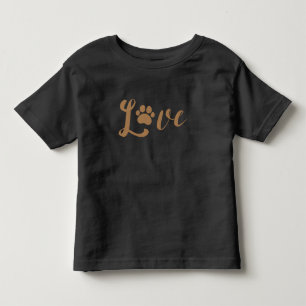 T-shirt Pour Les Tous Petits Empreinte de patte d'amour - Cadeau pour animaux d