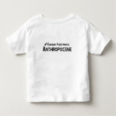 T-shirt Pour Les Tous Petits Empreintes Carbone - Anthropocène (Dos)