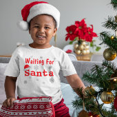 T-shirt Pour Les Tous Petits En Attente De Noël Père Noël