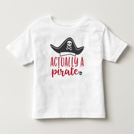 T-shirt Pour Les Tous Petits En fait un pirate (Devant)