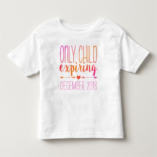 T-shirt Pour Les Tous Petits Enfant unique Ombre rose et orange expirant - (Devant)