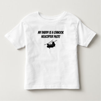 T-shirt Pour Les Tous Petits Enfants Toddler Chinook Daddy Hélicoptère Militair