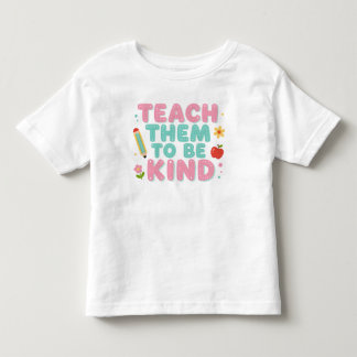 T-SHIRT POUR LES TOUS PETITS ENSEIGNEZ-LEUR À ÊTRE GENTILS