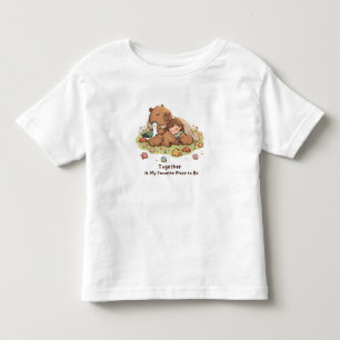 T-shirt Pour Les Tous Petits Ensemble Est Mon Endroit Préféré Pour Être Capybar