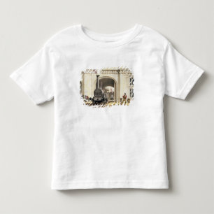 T-shirt Pour Les Tous Petits Entrée à la Chambre de moteur locomotif, ville d