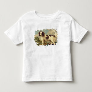 T-shirt Pour Les Tous Petits Épagneul Brown et blanc de la Norfolk ou d'eau,