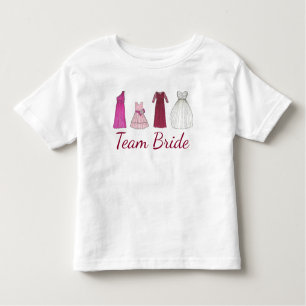 T-shirt Pour Les Tous Petits ÉQUIPE MARIE Mariage fête de mariage Fleur fille r
