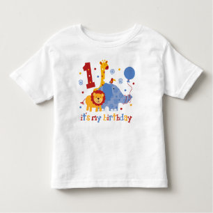 T-shirt Pour Les Tous Petits Ęr anniversaire de safari