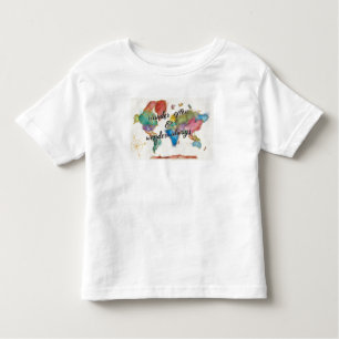 T-shirt Pour Les Tous Petits Errez souvent, errez toujours carte avec la
