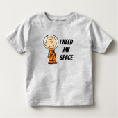 T-shirt Pour Les Tous Petits ESPACE | Charlie Astronaut Brown (Devant)