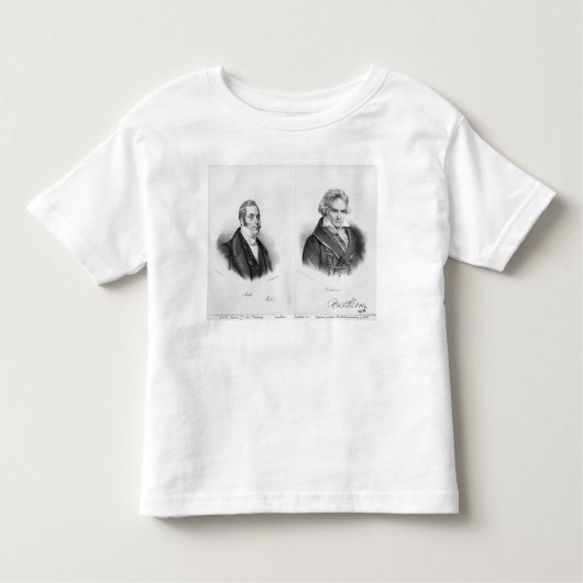 T-shirt Pour Les Tous Petits Esprit Auber et Ludwig van Beethoven (Devant)