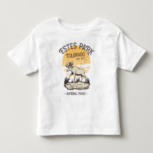 T-shirt Pour Les Tous Petits Estes Park Colorado National Park Elk Sunset