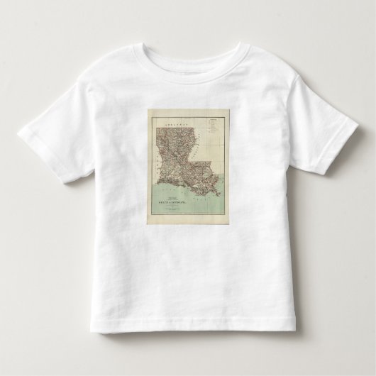 T-shirt Pour Les Tous Petits État de la Louisiane (Devant)