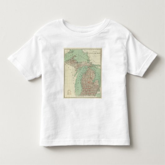 T-shirt Pour Les Tous Petits État du Michigan (Devant)