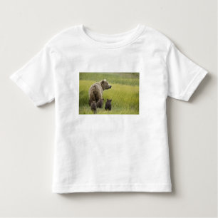 T-shirt Pour Les Tous Petits États-Unis, Alaska, Lake Clark National Park. Griz